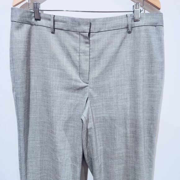 Talbots Womens Gray Tailored Sharkskin Blazer Bootcut Pants Suit Size 12/14 - Picture 9 of 16